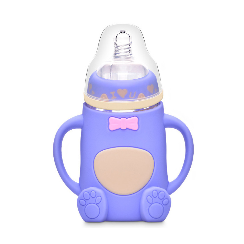 Baby Bottle with Handles Cute Feeding Bottle